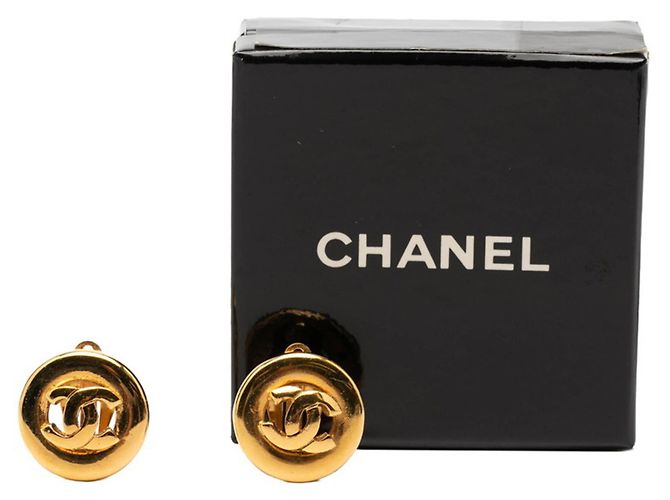 Orecchini a clip vintage Coco Mark di Chanel D'oro - vista 4