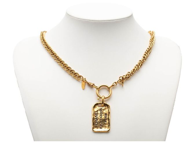 Collana Vintage Placcata Oro Chanel Cambon D'oro - vista 6