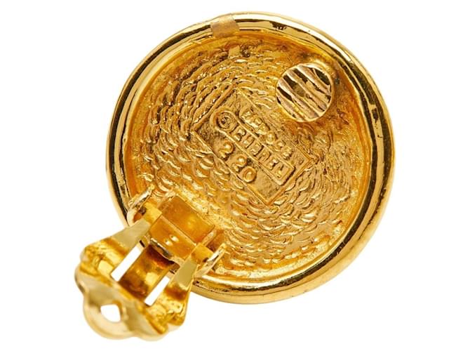 Orecchini rotondi Coco Mark di Chanel D'oro - vista 3