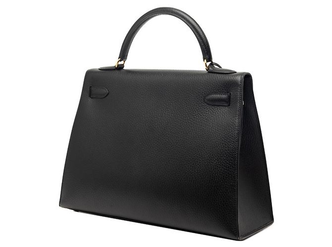Borsa Kelly Hermès in pelle Ardennes nera Nero - vista 2