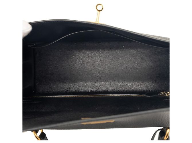 Borsa Kelly Hermès in pelle Ardennes nera Nero - vista 4