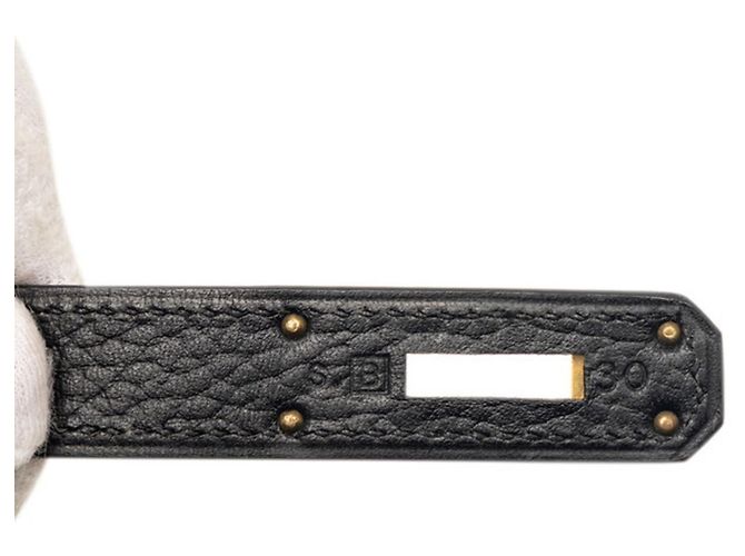 Borsa Kelly Hermès in pelle Ardennes nera Nero - vista 6