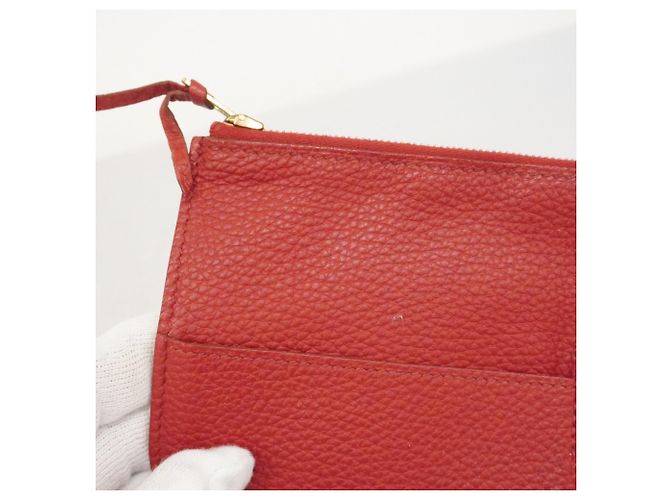 Cartera Larga Dogon GM de Hermès en Rouge Casaque Roja - vista 12