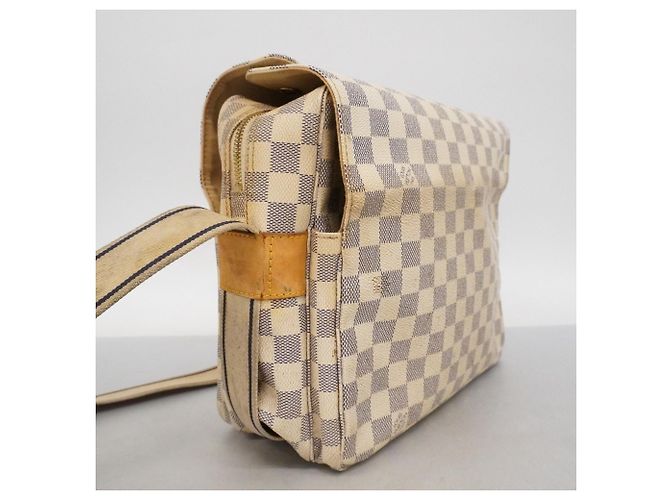 Borsa a Spalla Naviglio Damier Azur Louis Vuitton Bianco - vista 2