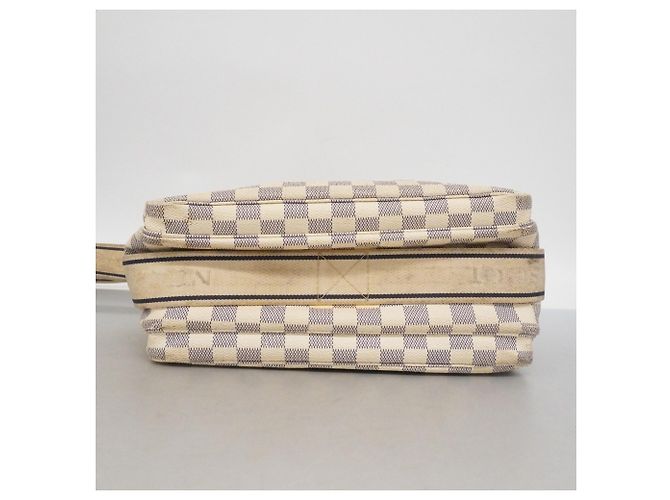 Borsa a Spalla Naviglio Damier Azur Louis Vuitton Bianco - vista 3