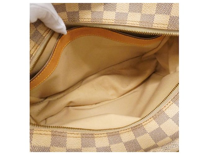 Borsa a Spalla Naviglio Damier Azur Louis Vuitton Bianco - vista 4