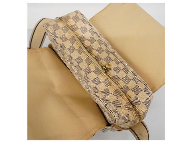 Borsa a Spalla Naviglio Damier Azur Louis Vuitton Bianco - vista 9