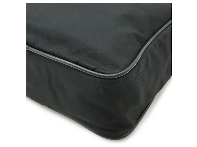 Borsa a Spalla Prada in Nylon e Pelle Nero - vista 4