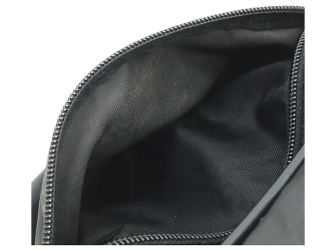 Borsa a Spalla Prada in Nylon e Pelle Nero - vista 9
