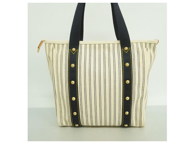 Borsa Tote MM Antigua di Louis Vuitton Crudo Blu navy - vista 10