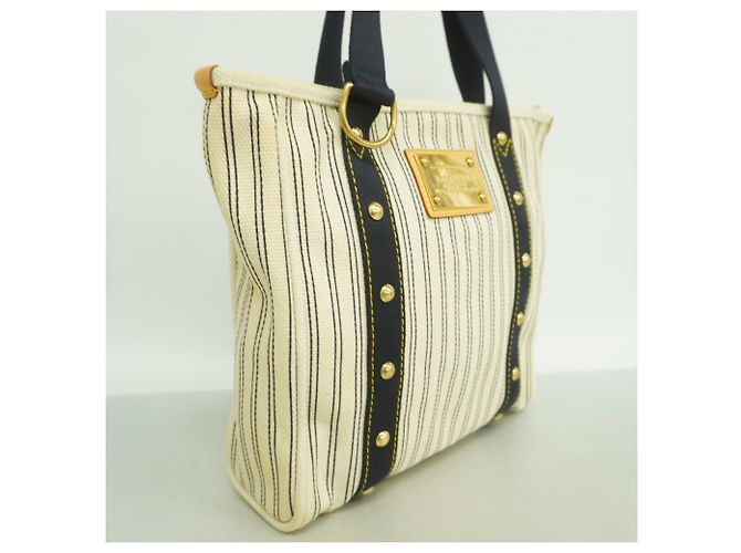 Borsa Tote MM Antigua di Louis Vuitton Crudo Blu navy - vista 2