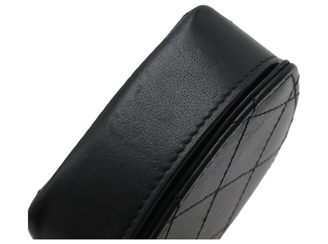 Monedero de cuero negro Chanel - vista 5