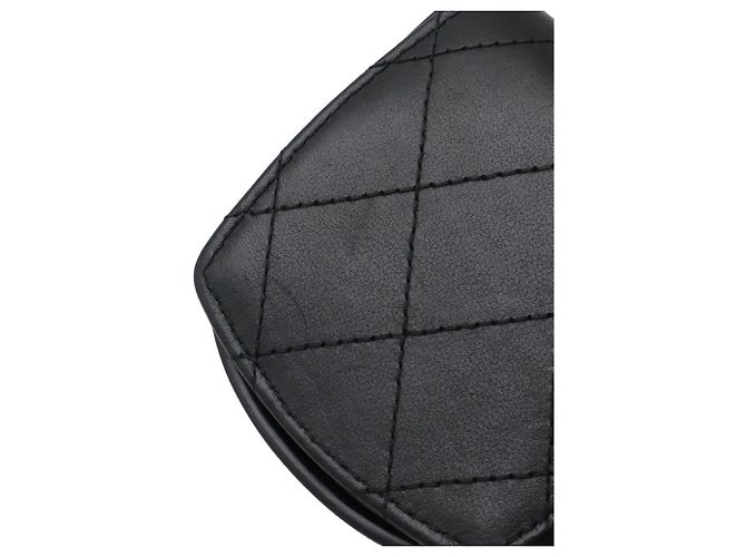 Monedero de cuero negro Chanel - vista 6