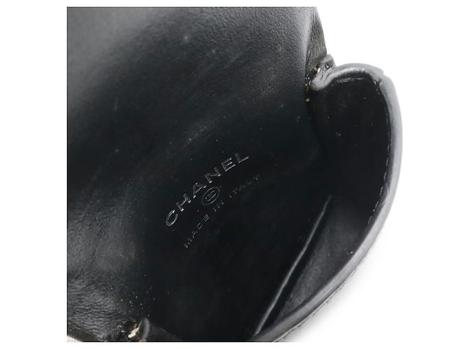 Monedero de cuero negro Chanel - vista 8