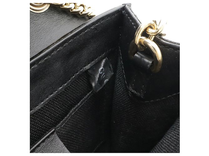 Borsa a catena Emily Horsebit Microguccissima di GUCCI Nero - vista 9