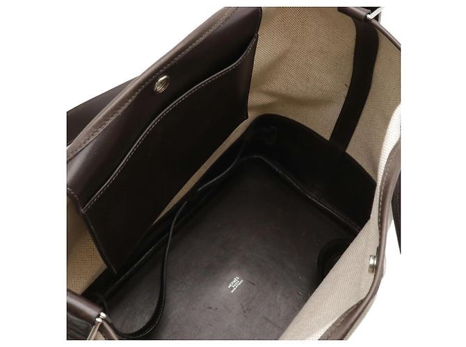Borsa a spalla lunga Picotin GM di Hermès Marrone scuro - vista 7