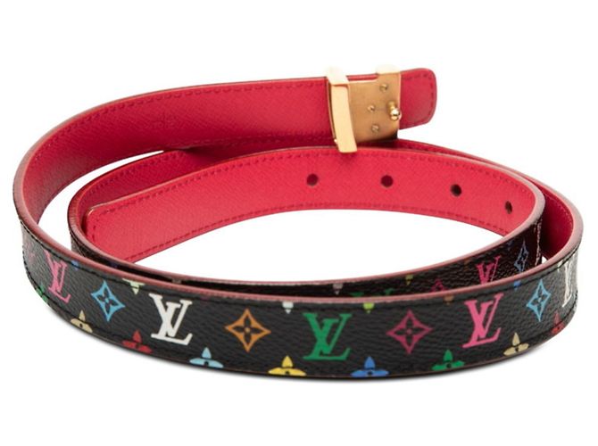 Cintura Initial Monogram Multicolor Louis Vuitton Nero Multicolore - vista 3