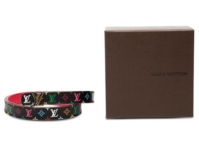 Cintura Initial Monogram Multicolor Louis Vuitton Nero Multicolore - vista 8