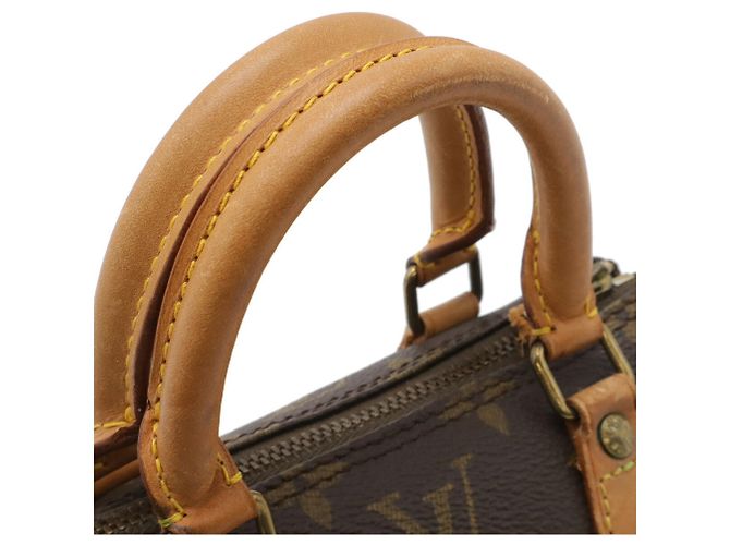 Pochette Mini Speedy Monogram Louis Vuitton Marrone - vista 6