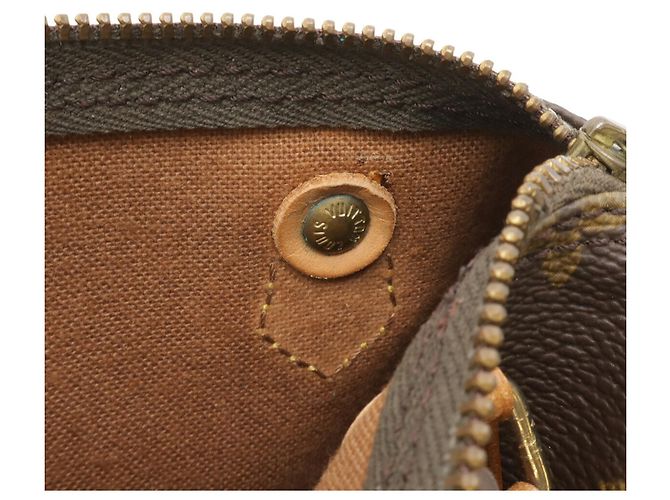 Pochette Mini Speedy Monogram Louis Vuitton Marrone - vista 9