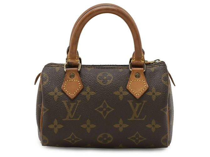 Pochette Mini Speedy Monogram Louis Vuitton M41534 Marrone - vista 2