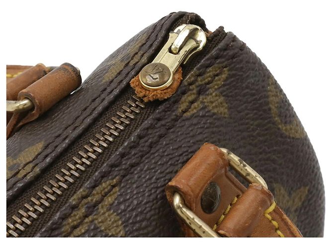 Pochette Mini Speedy Monogram Louis Vuitton M41534 Marrone - vista 5