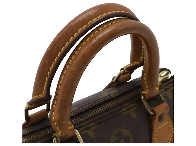 Pochette Mini Speedy Monogram Louis Vuitton M41534 Marrone - vista 6