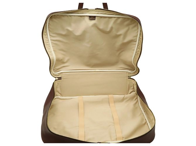 Borsa Boston Victoria 50 di Hermès Marrone Rosso - vista 7
