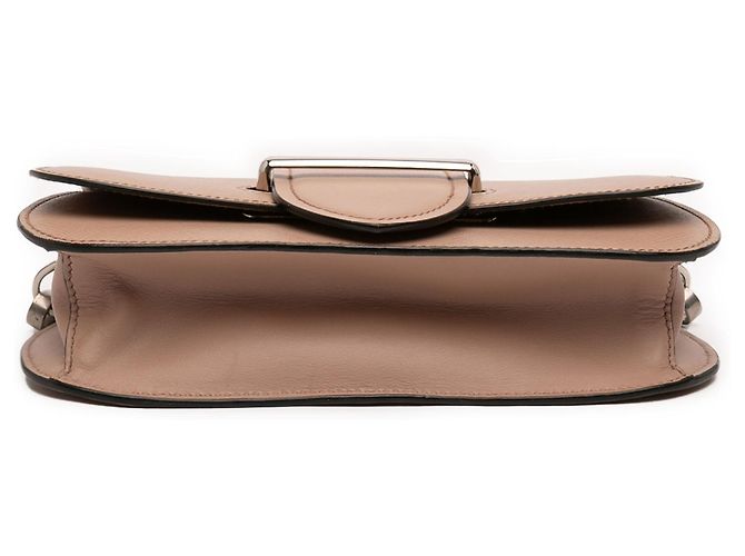 Borsa a tracolla Sidonie in pelle Saffiano marrone e vitello cittadino di Prada Carne - vista 3