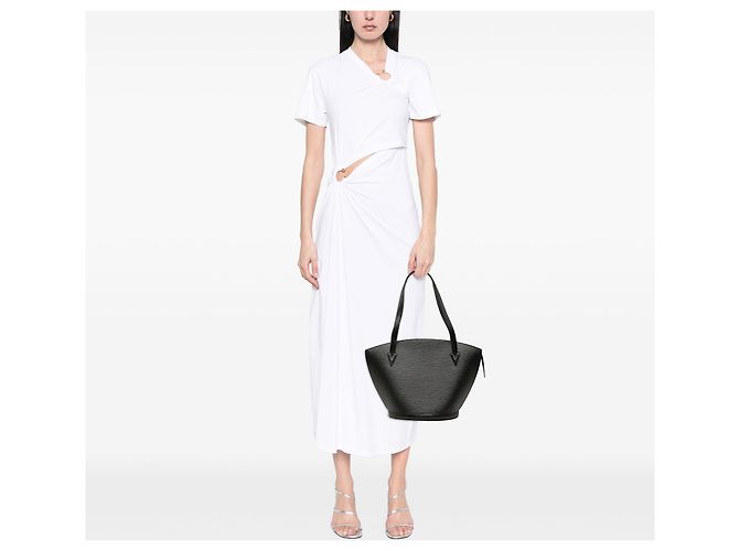 Louis Vuitton Saint Jacques GM in Epi Nero con Tracolla Lunga - vista 7