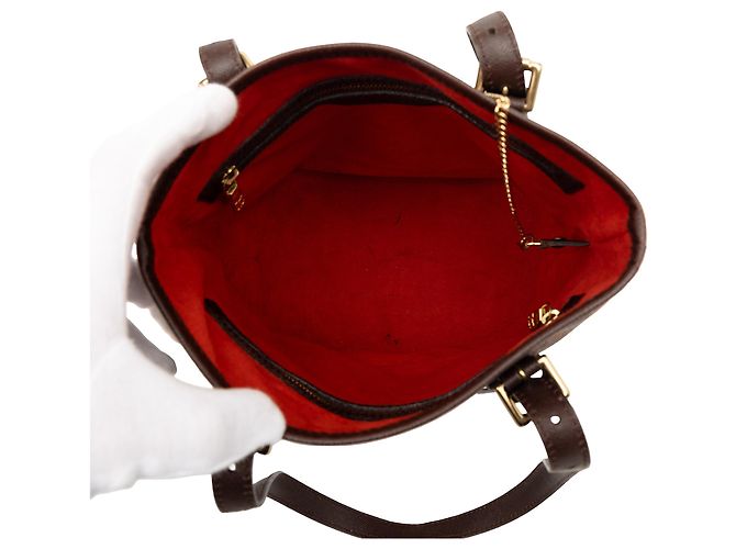 Louis Vuitton Marrone Damier Ébène Marais - vista 4