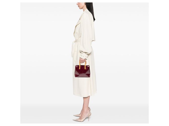 Louis Vuitton Purple Monogram Vernis Reade PM Porpora - vista 7