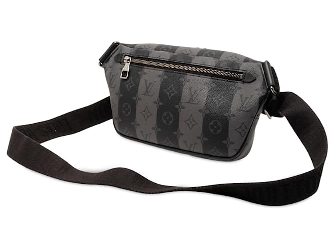 Borsa a tracolla modulare Louis Vuitton Monogram Eclipse Stripes Nera Nero - vista 2