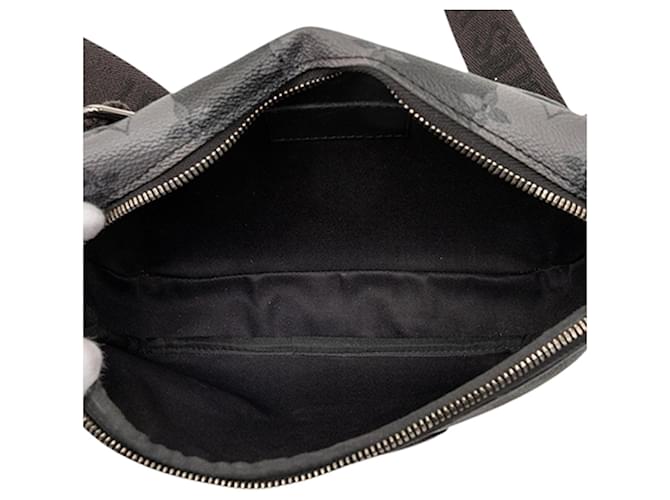 Borsa a tracolla modulare Louis Vuitton Monogram Eclipse Stripes Nera Nero - vista 4