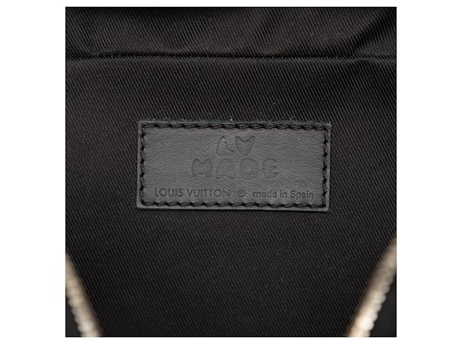 Borsa a tracolla modulare Louis Vuitton Monogram Eclipse Stripes Nera Nero - vista 5