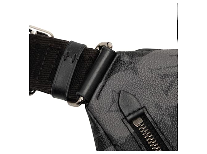 Borsa a tracolla modulare Louis Vuitton Monogram Eclipse Stripes Nera Nero - vista 6