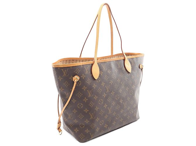 Louis Vuitton Borsa Neverfull MM Monogram Marrone - vista 2