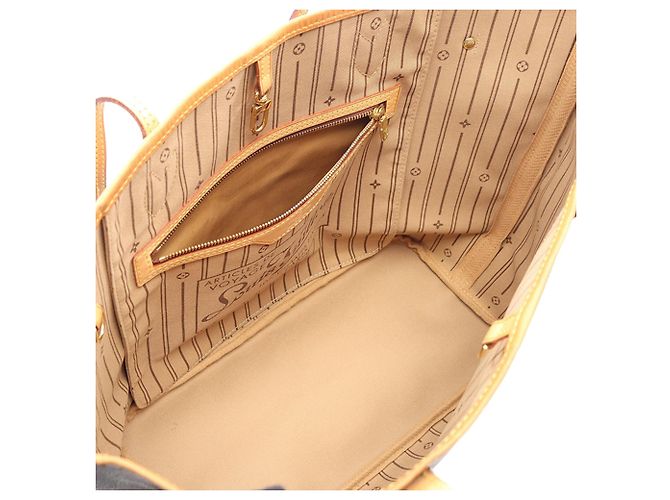 Louis Vuitton Borsa Neverfull MM Monogram Marrone - vista 3
