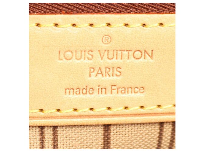 Louis Vuitton Borsa Neverfull MM Monogram Marrone - vista 4