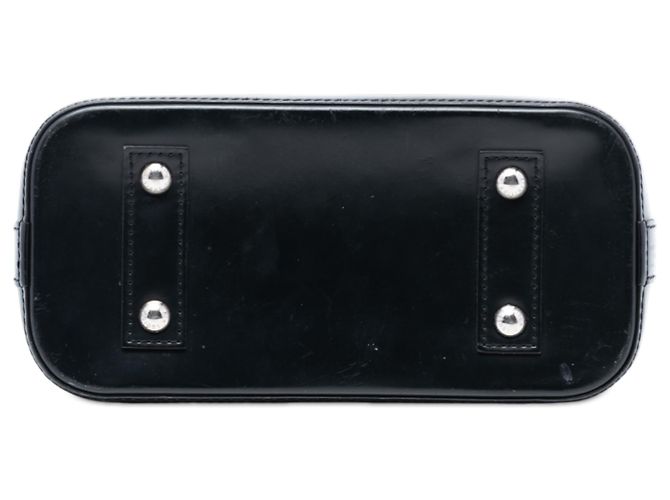 Louis Vuitton Alma BB in denim Epi blu - vista 3
