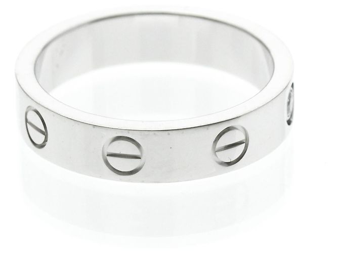 Cartier Mini Love Ring mit 1 Diamant in Weißgold Silber - Ansicht 4