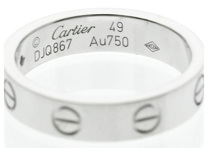 Cartier Mini Love Ring mit 1 Diamant in Weißgold Silber - Ansicht 6