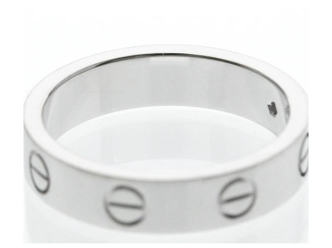 Cartier Mini Love Ring mit 1 Diamant in Weißgold Silber - Ansicht 7