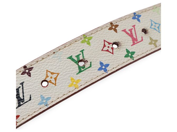 Louis Vuitton Monogram Multicolor Quadratische Gürtelschnalle Weiß - Ansicht 6