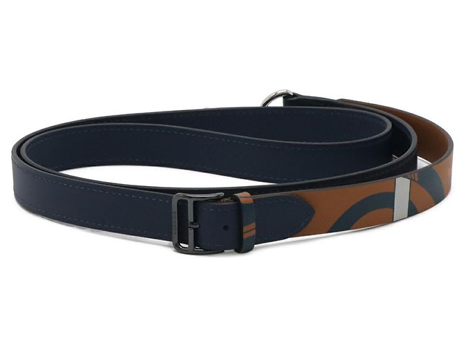 Hermès Soporte para cuello Choker Hermes Castaño Multicolor Azul marino - vista 2