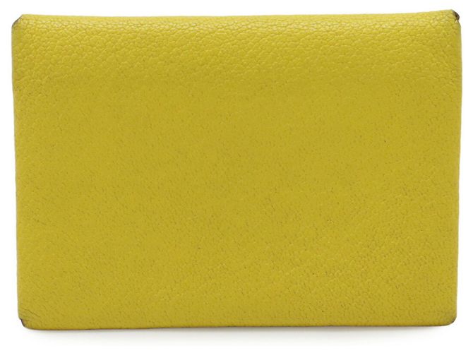 Hermès HERMES Cartera Duo Calvi/Billetero Amarillo - vista 2