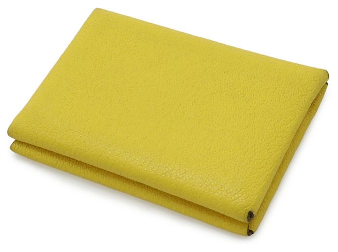 Hermès HERMES Cartera Duo Calvi/Billetero Amarillo - vista 3