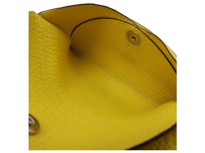 Hermès HERMES Cartera Duo Calvi/Billetero Amarillo - vista 6