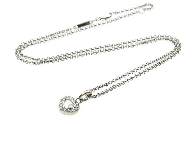 Chopard Happy Diamonds Herz-Diamant-Halskette Silber - Ansicht 14