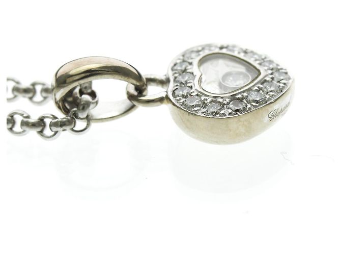 Chopard Happy Diamonds Herz-Diamant-Halskette Silber - Ansicht 5